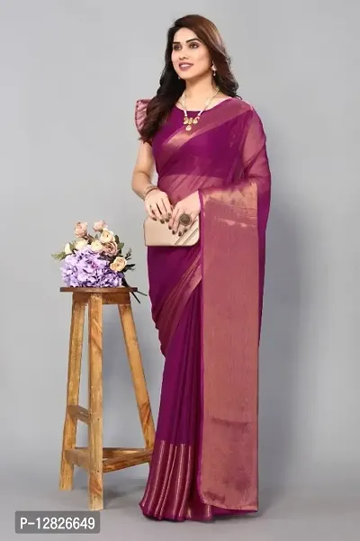 Chiffon Saree with Blouse piece