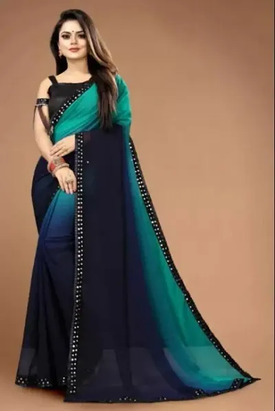 Alluring Georgette Saree with Blouse piece