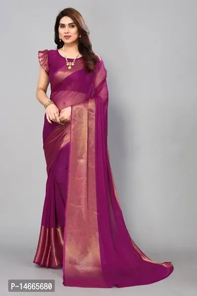 Chiffon Saree with Blouse piece-thumb4