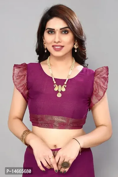 Chiffon Saree with Blouse piece-thumb3