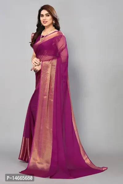 Chiffon Saree with Blouse piece-thumb2