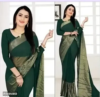 Chiffon Saree with Blouse piece-thumb0