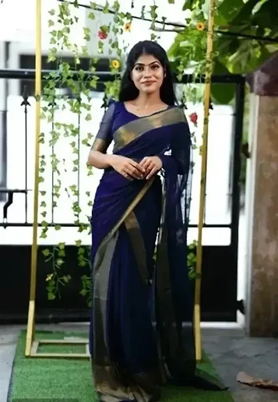 New In Chiffon Saree with Blouse piece