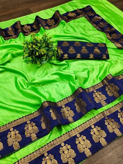 New In Art Silk Saree with Blouse piece