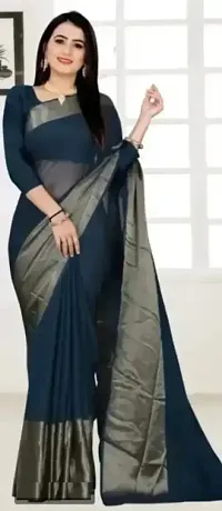 New In Chiffon Saree with Blouse piece 