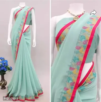 Georgette Saree with Blouse piece