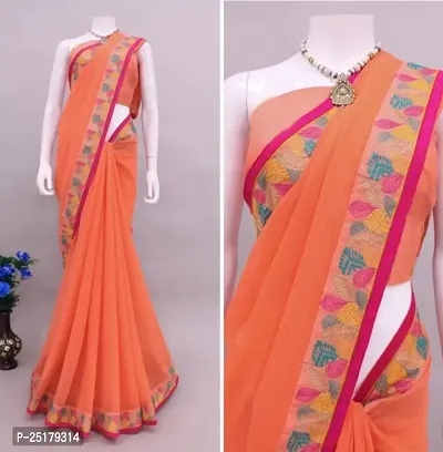 Georgette Saree with Blouse piece