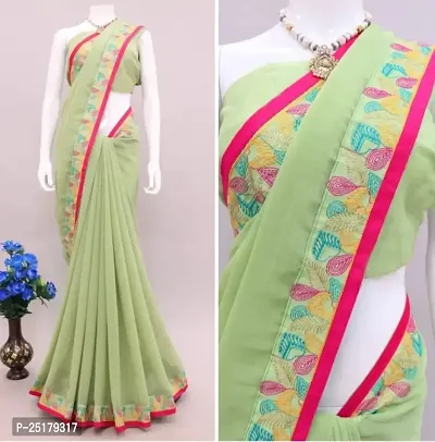 Georgette Saree with Blouse piece