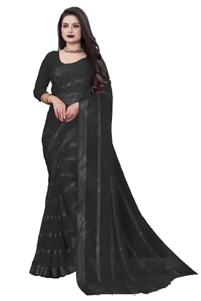 Glamorous Georgette Saree with Blouse piece 