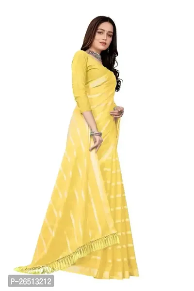 Georgette Striped Sarees with Blouse Piece-thumb0