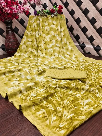 Stylish Chiffon Saree With Blouse For Women