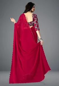 Stylish Georgette Saree with Blouse Piece for Women-thumb2