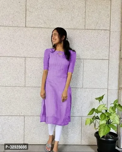 Beautiful Crepe Solid Straight Kurta For Women