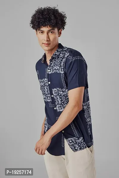 Reliable Rayon Short Sleeves Casual Shirt For Men-thumb0