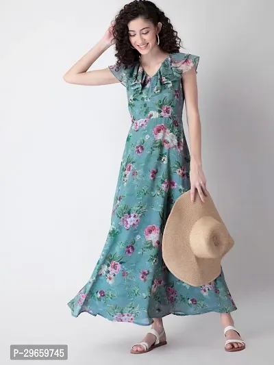 Trendy Digital Printed Dress for Women-thumb0