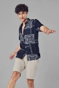 Reliable Rayon Short Sleeves Casual Shirt For Men-thumb1