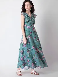 Trendy Digital Printed Dress for Women-thumb2