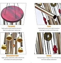 TIMESETL Fengsui Metal Wind Chime for Home Decor (24 inch, Multicolour)-thumb1