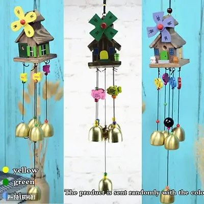 TIMESETL Wood Coper Wind Chime for Home Bedroom Balcony Garden Etc. for (Decorate Item)-thumb5