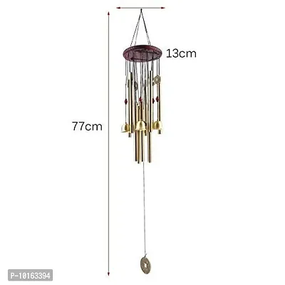 TIMESETL Fengsui Metal Wind Chime for Home Decor (24 inch, Multicolour)-thumb4