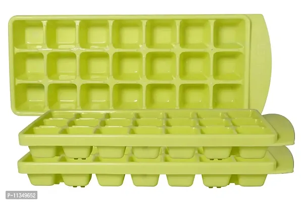 zeniZeni Section dueable 21 Cavity Plastic ice Cube Tray Easy Stackable Twist Release ice Cube Mould (Multicolor , Pack of 1-thumb4