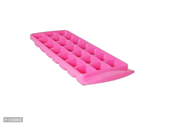 zeniZeni Section dueable 21 Cavity Plastic ice Cube Tray Easy Stackable Twist Release ice Cube Mould (Multicolor , Pack of 1-thumb0