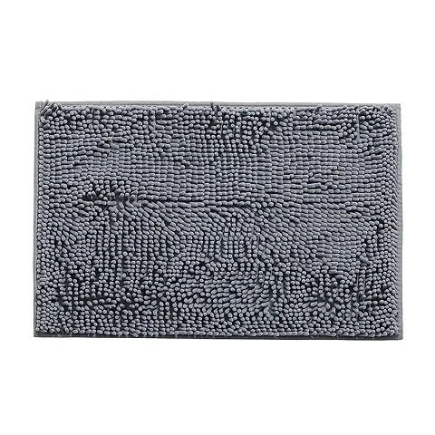 ZeniZeni Microfiber Super Soft Door Mat Skid Solid Bathroom Rugs for Home Bedroom Living Rooms Entrance Size 60x40 cm with 25mm Pile Hight Pack of 3
