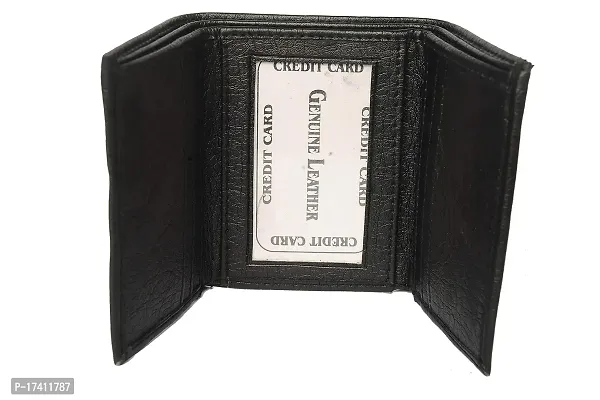 Arsh Enterprises Genuine Leather Wallet for Men [Black]-thumb5