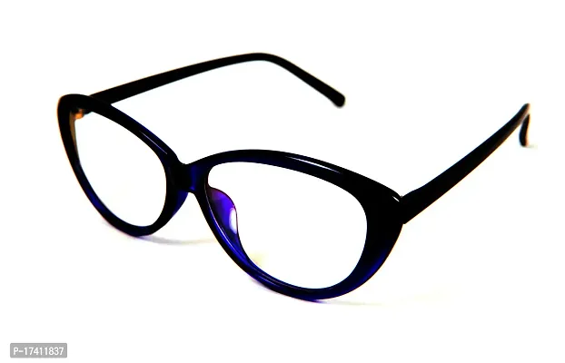 Arsh Enterprises Ladies Cat Eye Full Rim Spectacle Frame For Women [Black] ( Large )-thumb2