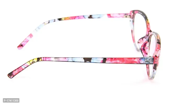 Arsh Enterprises Ladies Cat Eye Full Rim Spectacles Frames For Women [Multicoloured] (Large)-thumb3