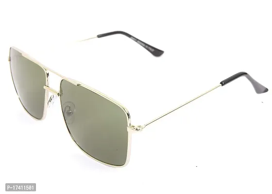 Arsh Enterprises Rectangular Sunglass For Men  Women (Green)