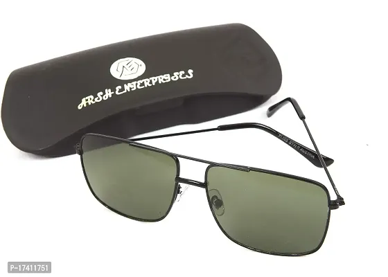 Arsh Enterprises Rectangular Sunglass For Men  Women (Green)-thumb5