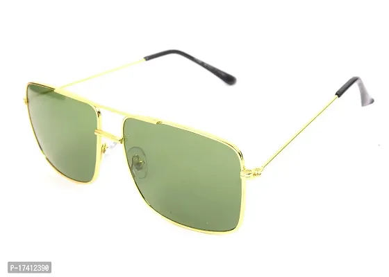 Arsh Enterprises Rectangular Sunglass For Men  Women (Green)