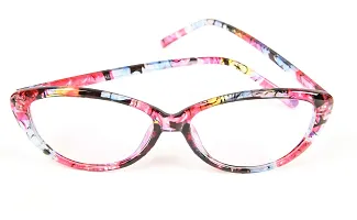 Arsh Enterprises Ladies Cat Eye Full Rim Spectacles Frames For Women [Multicoloured] (Large)-thumb1