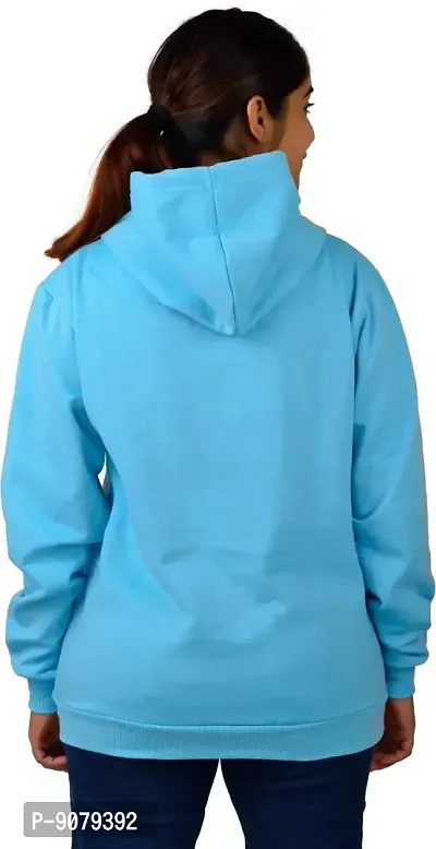 Fancy Elegant Women Sweatshirts (XL) SkyBlue-thumb2