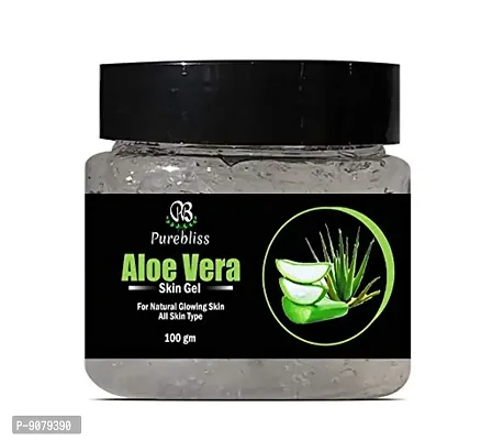 Purebliss 100% Organic Aloevera Face and Skin Gel for all Skin Type, (100g)