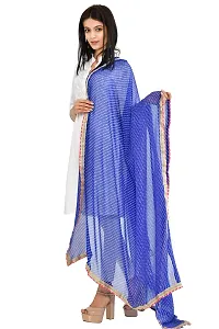 JaipurFabric Women's Mothra Georgette Purple jaipuri Rajasthani Bandhni Bandhej Multi-Colored Heavy Dupatta Chunni Traditional Royal-thumb3