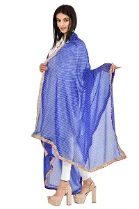 JaipurFabric Women's Mothra Georgette Purple jaipuri Rajasthani Bandhni Bandhej Multi-Colored Heavy Dupatta Chunni Traditional Royal-thumb1