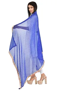 JaipurFabric Women's Mothra Georgette Purple jaipuri Rajasthani Bandhni Bandhej Multi-Colored Heavy Dupatta Chunni Traditional Royal-thumb2