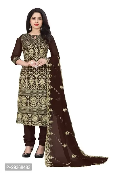 Classic Embroidered Dress Material with Dupatta for Women-thumb0