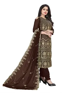 Classic Embroidered Dress Material with Dupatta for Women-thumb2