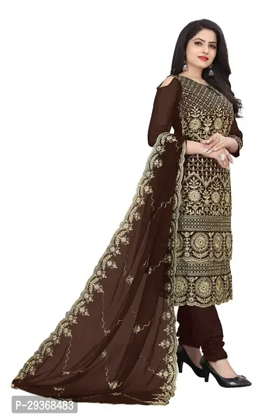 Classic Embroidered Dress Material with Dupatta for Women-thumb3