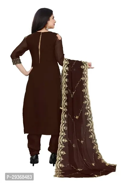 Classic Embroidered Dress Material with Dupatta for Women-thumb4