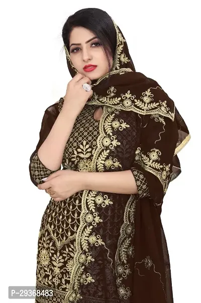 Classic Embroidered Dress Material with Dupatta for Women-thumb2