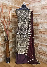 Elegant Aari Work Dress Material With Dupatta For Women-thumb2