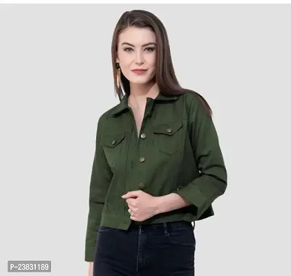 Stylish Fancy Cotton Blend Casual Shirt For Girls-thumb0