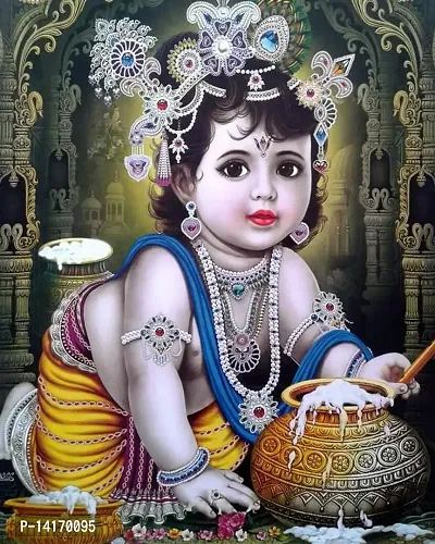 APM BAL Gopal Fully Waterproof Vinyl Sticker self Adhesive for Living Room, Bedroom, Office, Kids Room 12X18 inches (K7)