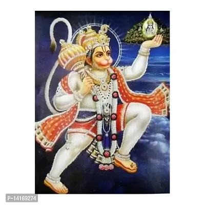 APM Hanuman JI Wall Sticker Fully Waterproof Vinyl Sticker self Adhesive for Living Room, Bedroom, Office, Kids Room 12X18 inches (H17)