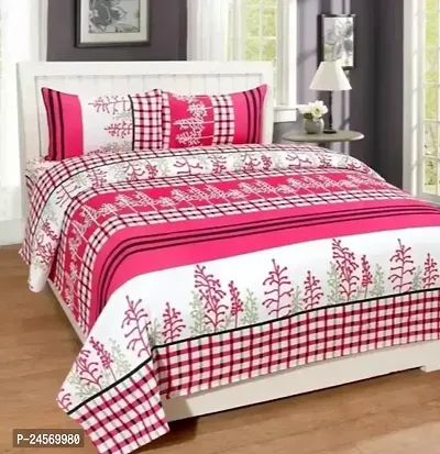 Fancy Cotton Printed Bedsheet With 2 Pillow Covers