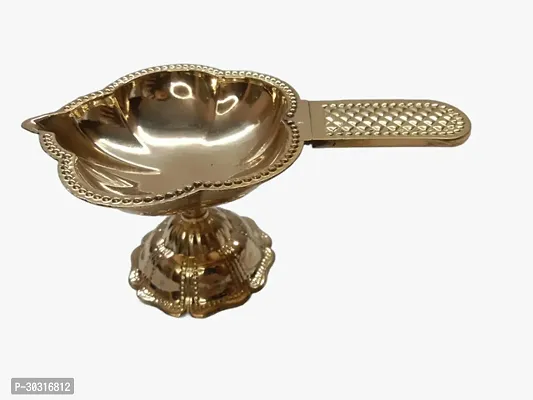 Brass Diya With Stand-thumb0